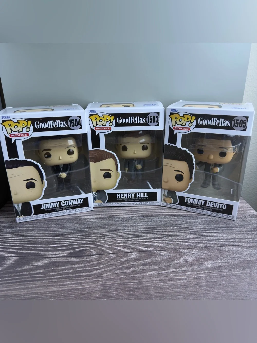 Funko Pop Goodfellas Lot Henry Hill Jimmy Conway Tommy DeVito 3